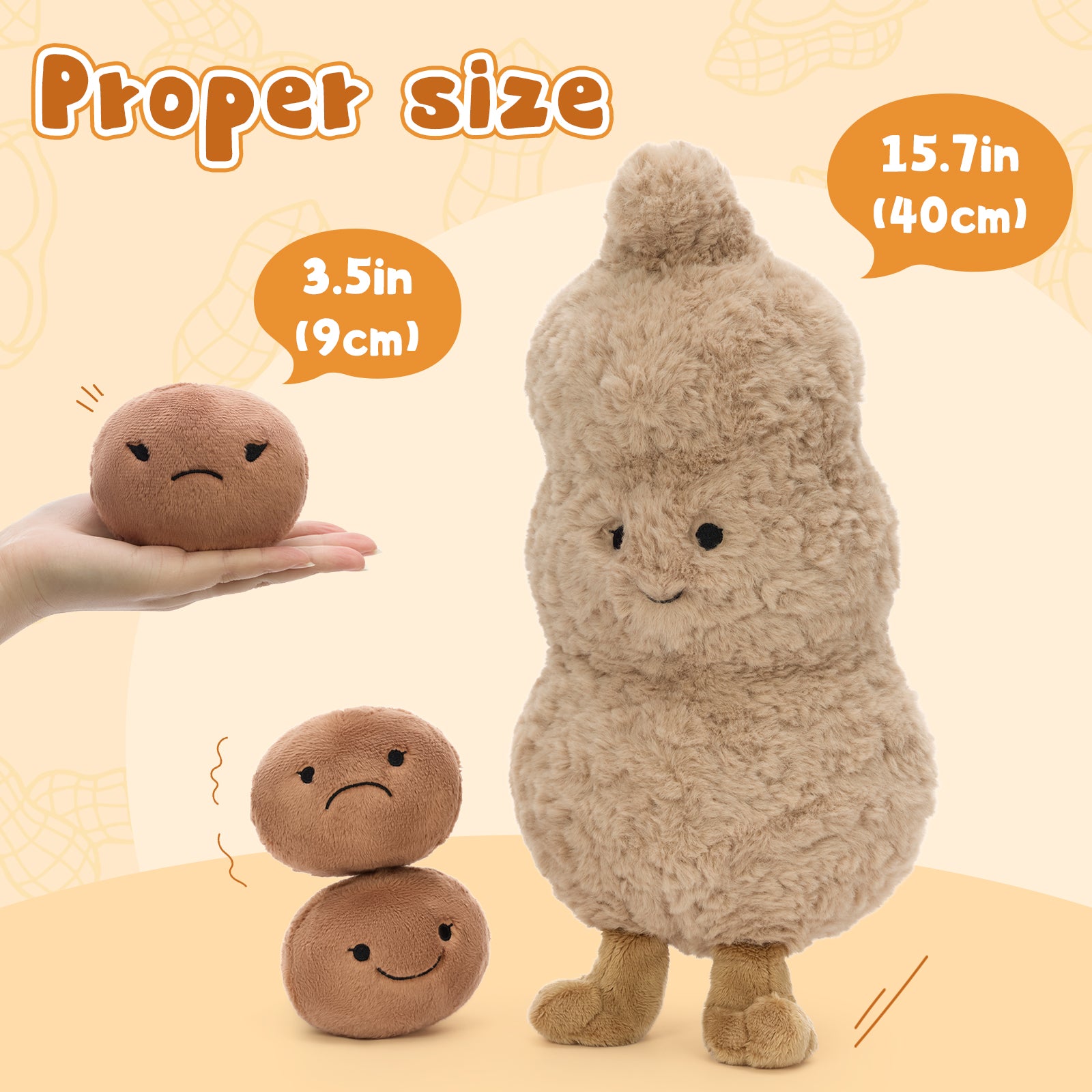 4-in-1 Peanut Plush Toy