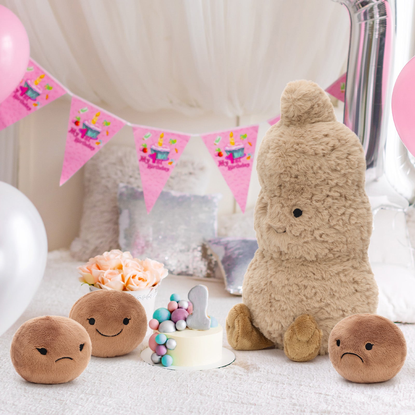 4-in-1 Peanut Plush Toy